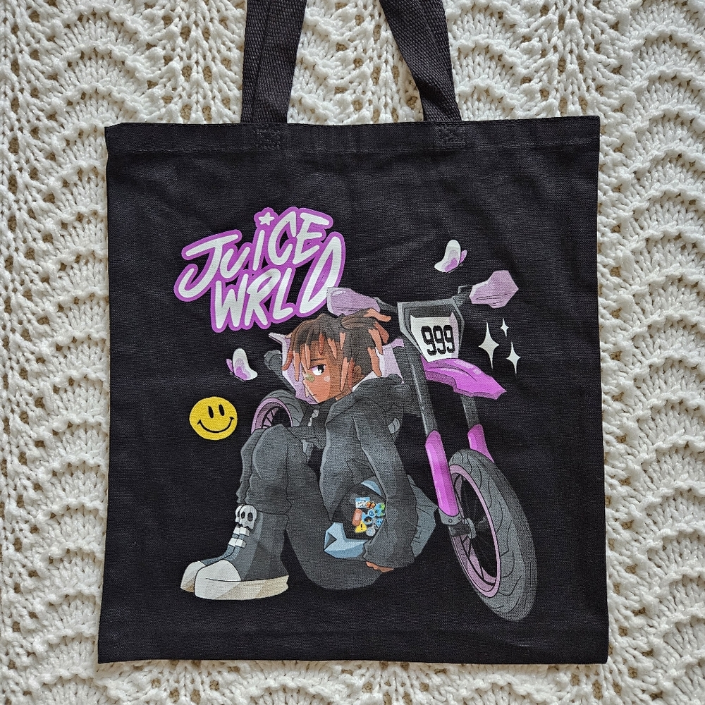 Juice WRLD x OffGod Tote Bag PacSun Anime Art
